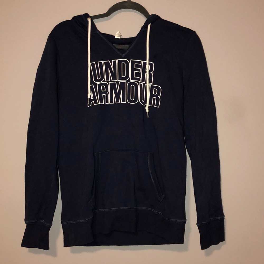 navy under armour sweatshirt